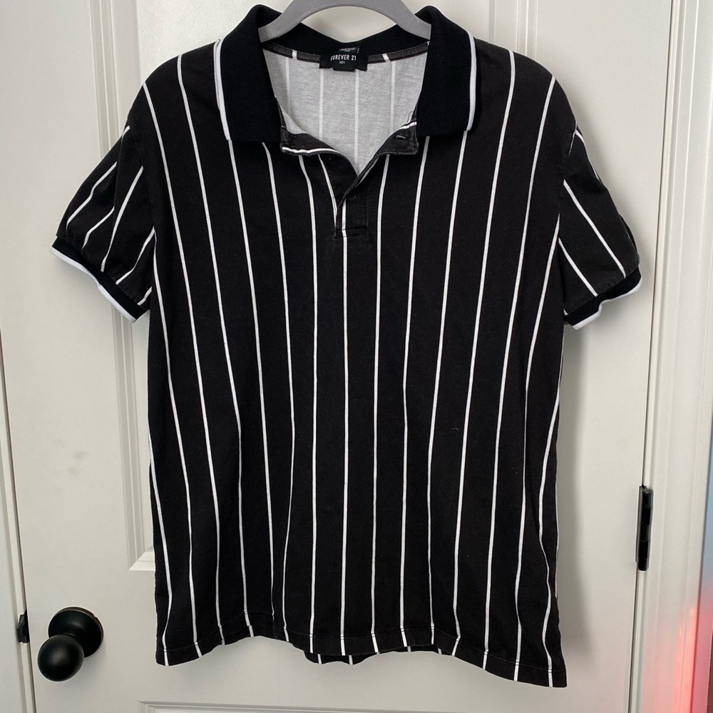 forever 21 striped polo